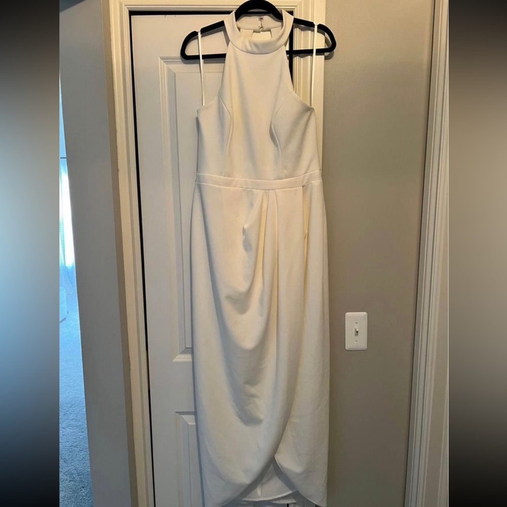 Xscape Strapless White Dress